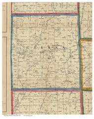 German, Ohio 1857 Old Town Map Custom Print - Darke Co.