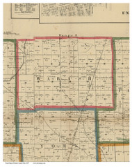 Wabash, Ohio 1857 Old Town Map Custom Print - Darke Co.