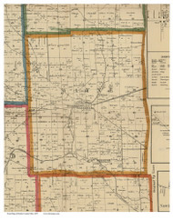 Wayne, Ohio 1857 Old Town Map Custom Print - Darke Co.