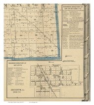 Arcanum - Twin, Ohio 1857 Old Town Map Custom Print - Darke Co.