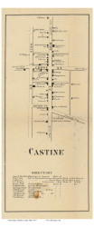 Castine - Butler, Ohio 1857 Old Town Map Custom Print - Darke Co.