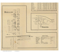 Dallas - Darke Co., Ohio 1857 Old Town Map Custom Print - Darke Co.
