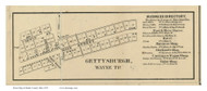 Gettsburgh - Wayne, Ohio 1857 Old Town Map Custom Print - Darke Co.