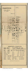 Palestine - German, Ohio 1857 Old Town Map Custom Print - Darke Co.
