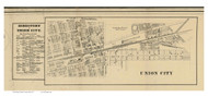 Union City - Jackson, Ohio 1857 Old Town Map Custom Print - Darke Co.