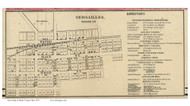 Versailles - Wayne, Ohio 1857 Old Town Map Custom Print - Darke Co.