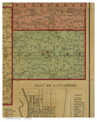 Auburn, Ohio 1848 Old Town Map Custom Print - Fairfield Co.