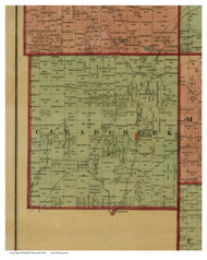 Clear Creek, Ohio 1848 Old Town Map Custom Print - Fairfield Co.