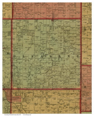 Pleasant, Ohio 1848 Old Town Map Custom Print - Fairfield Co.