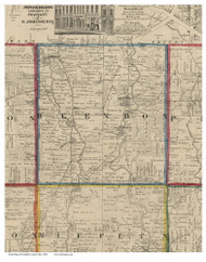 Blendon, Ohio 1856 Old Town Map Custom Print - Franklin Co.