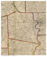 Franklin, Ohio 1856 Old Town Map Custom Print - Franklin Co.