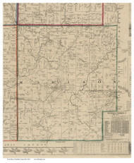 Madison, Ohio 1856 Old Town Map Custom Print - Franklin Co.