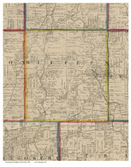 Mifflin, Ohio 1856 Old Town Map Custom Print - Franklin Co.