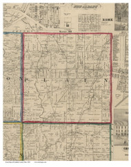 Plain, Ohio 1856 Old Town Map Custom Print - Franklin Co.