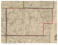 Truro, Ohio 1856 Old Town Map Custom Print - Franklin Co.