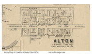 Alton, Ohio 1856 Old Town Map Custom Print - Franklin Co.
