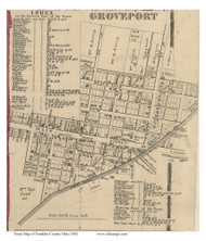 Groveport, Ohio 1856 Old Town Map Custom Print - Franklin Co.