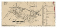 Lockbourne, Ohio 1856 Old Town Map Custom Print - Franklin Co.