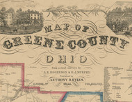 Title of Source Map - Greene Co., Ohio 1855 - NOT FOR SALE - Greene Co.