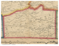 Caesars Creek, Ohio 1855 Old Town Map Custom Print - Greene Co.