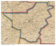 Cedarville, Ohio 1855 Old Town Map Custom Print - Greene Co.