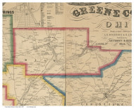 Miami, Ohio 1855 Old Town Map Custom Print - Greene Co.