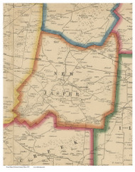 New Jasper, Ohio 1855 Old Town Map Custom Print - Greene Co.