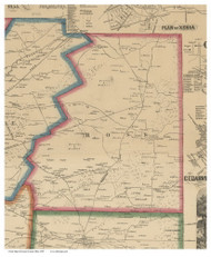 Ross, Ohio 1855 Old Town Map Custom Print - Greene Co.