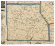Sugar Creek, Ohio 1855 Old Town Map Custom Print - Greene Co.