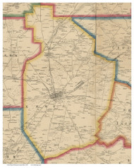 Xenia, Ohio 1855 Old Town Map Custom Print - Greene Co.