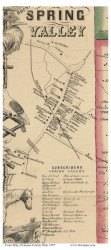 Spring Valley - Sugar Creek, Ohio 1855 Old Town Map Custom Print - Greene Co.