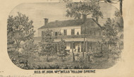 Res. of Hon. Wm. Mills - Greene Co., Ohio 1855 Old Town Map Custom Print - Greene Co.