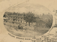 Yellow Springs House - Greene Co., Ohio 1855 Old Town Map Custom Print - Greene Co.