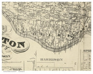 Delhi, Ohio 1847 Old Town Map Custom Print - Hamilton Co.