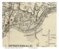 Cincinnati, Ohio 1847 Old Town Map Custom Print - Hamilton Co.