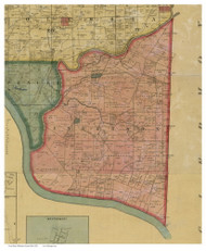 Anderson, Ohio 1856 Old Town Map Custom Print - Hamilton Co.