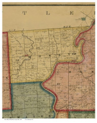 Crosby, Ohio 1856 Old Town Map Custom Print - Hamilton Co.