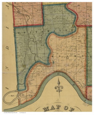 Miami, Ohio 1856 Old Town Map Custom Print - Hamilton Co.