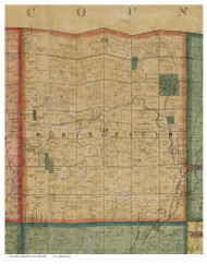 Springfield, Ohio 1856 Old Town Map Custom Print - Hamilton Co.
