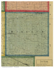 Biglick, Ohio 1863 Old Town Map Custom Print - Hancock Co.