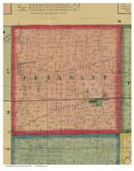 Pleasant, Ohio 1863 Old Town Map Custom Print - Hancock Co.