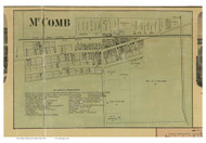 McComb - Pleasant, Ohio 1863 Old Town Map Custom Print - Hancock Co.