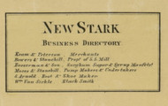 New Stark Business Directory - Hancock Co., Ohio 1863 Old Town Map Custom Print - Hancock Co.
