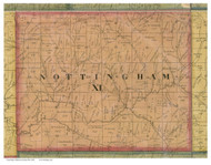Nottingham, Ohio 1862 Old Town Map Custom Print - Harrison Co.