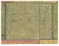 Stock, Ohio 1862 Old Town Map Custom Print - Harrison Co.