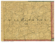 Washington, Ohio 1862 Old Town Map Custom Print - Harrison Co.