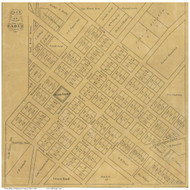 Cadiz Village - Cadiz, Ohio 1862 Old Town Map Custom Print - Harrison Co.