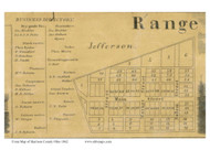 Jefferson - German, Ohio 1862 Old Town Map Custom Print - Harrison Co.