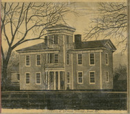 Residence of Ingram Clark - Green, Ohio 1862 Old Town Map Custom Print - Harrison Co.