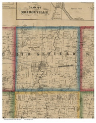 Ridgefield, Ohio 1859 Old Town Map Custom Print - Huron Co.